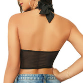 Black Lace Corset Top